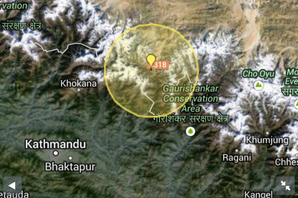 Earthquake with magnitude 4.9 occurs near Kathmandu (30th August)