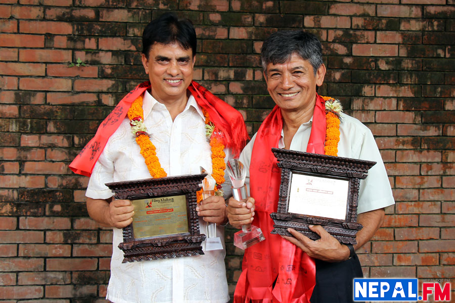 Hari Bansha Acharya and Madan Krishna Online Filmykhabar Awards