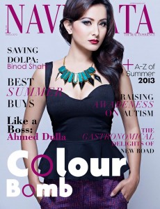 Namrata Shrestha on Navyaata Magazine Cover