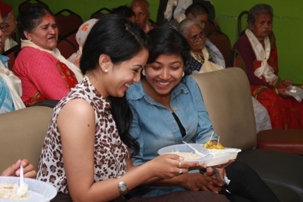 Saddichha Shrestha and other Celebrities Support elderly Care on Asar 15